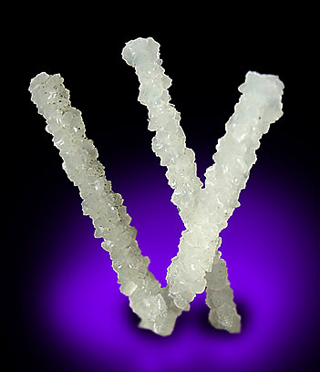 Mineral Specimens: Prehnite pseudomorph after Laumontite from Poona, India