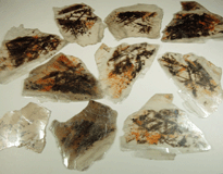 Muscovite with oriented magnetite, rutile, hematite inclusions for sale from 93rd Street at Riverside Drive, Manhattan Island, New York City, New York County, New York