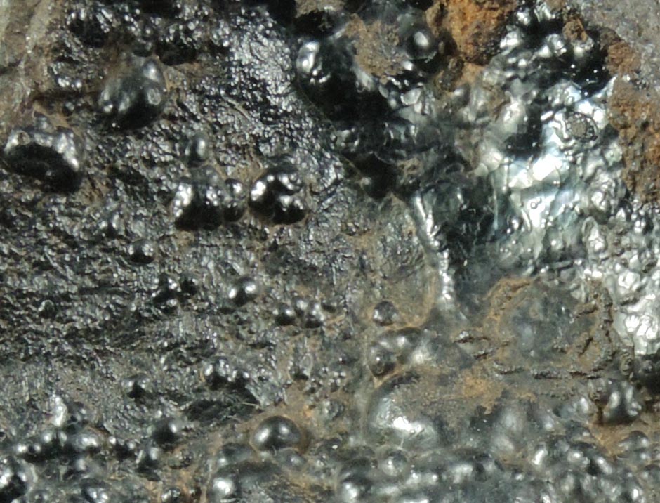Detail view of mineral Goethite for sale from Emerson Hill iron mining district, Staten Island, New York City, Richmond County, New York