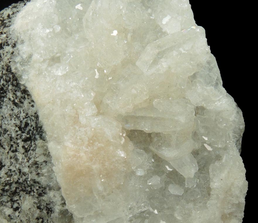 Detail view of mineral Apophyllite for sale from Water Tunnel No.3 under Manhattan Island, New York City, New York County, New York