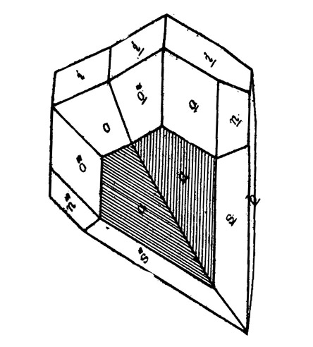 Idealized diagram of the chrysoberyl from 88th Street east of Amsterdam Ave., Manhattan 