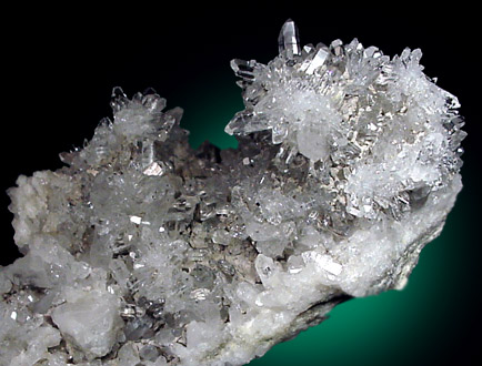 Mineral Specimens: Quartz crystal cluster from RR cut, east bank of Hudson River, Poolsburg, New York