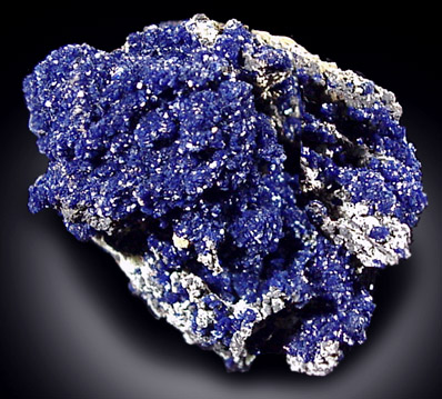 Mineral Specimens: Azurite from 4750' level, Lone Star Area, Phelps Dodge Morenci Mine, Morenci, Arizona