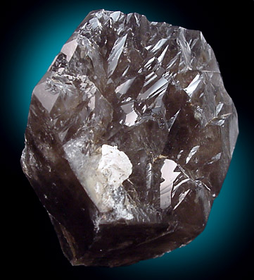 Mineral Specimens: Quartz var. Smoky with complex parallel terminatio from Peter's Pocket, N. Moat Mt., Bartlett, New Hampshire